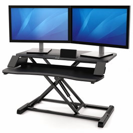 Fellowes Estación de Trabajo Sit-Stand Lotus Corsivo Negro